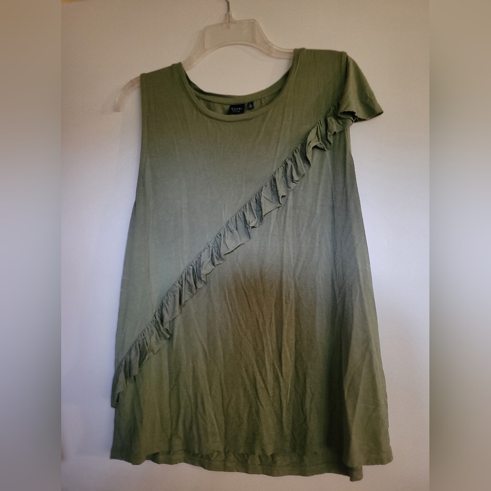 Olive green top